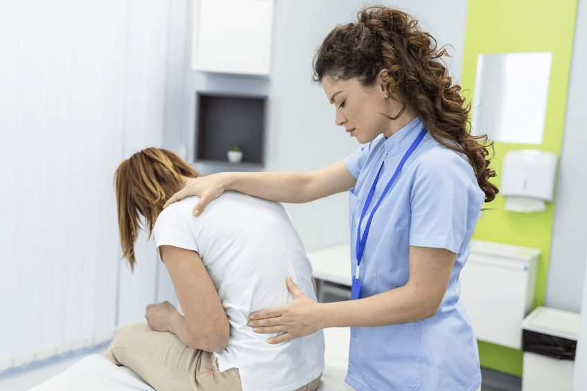 To diagnose back pain in the lumbar region, your doctor will perform a physical exam. 